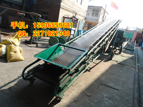 散料、袋料裝車皮帶機，糧食送料設備，電動升降飼料輸送機