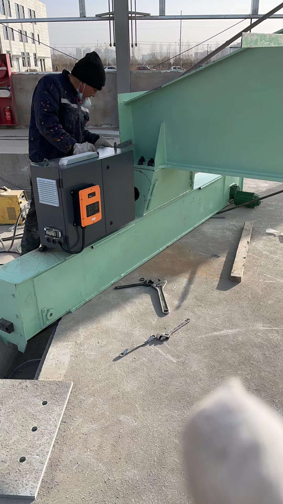 蘭州行車安裝現(xiàn)場