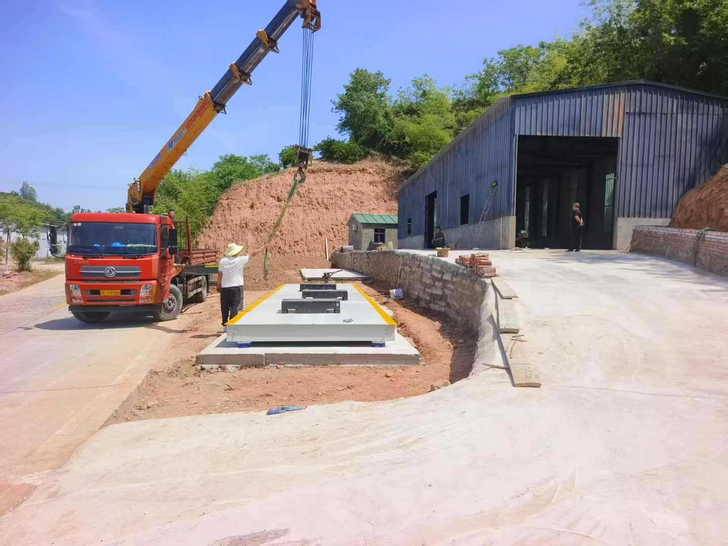 十堰100T全電子汽車衡安裝調(diào)試